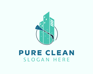 Pressure Washer Building logo design