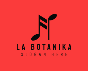 Music Note Bar Logo