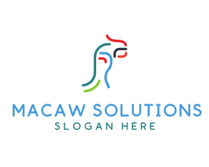 Macaw - Bird Macaw Zoo logo design