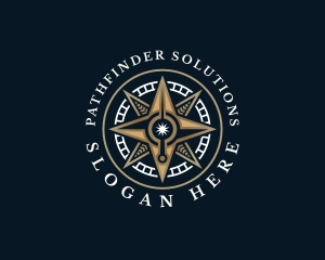 Directional - Traveler Compass Adventure logo design