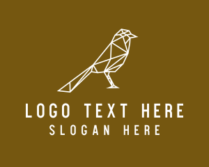 Zoo - Simple Crow Line Art logo design