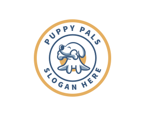 Happy Puppy Dog logo design