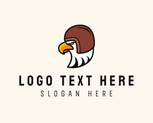 Helmet - Eagle Pilot Aviation logo design