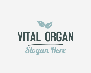 Organic Vegetarian Salad logo design