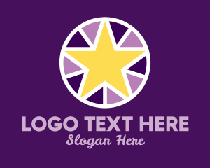 Stained Glass - Star Lantern Badge logo design