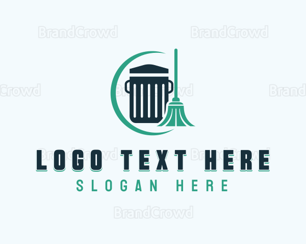 Broom Garbage Disposal Logo