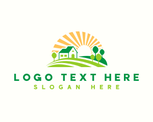 Field - Yard Landscaping Garden logo design