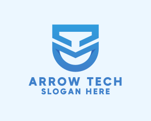 Modern Tech Shield  logo design