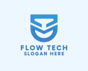 Modern Tech Shield  logo design