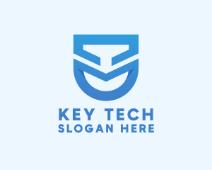 Modern Tech Shield  logo design