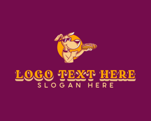 Snacks - Dog Hotdog Sandwich logo design