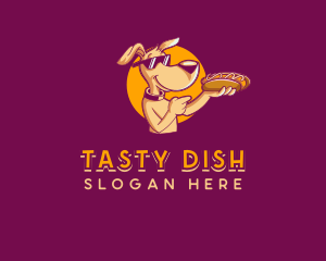 Dog Hotdog Sandwich  logo design