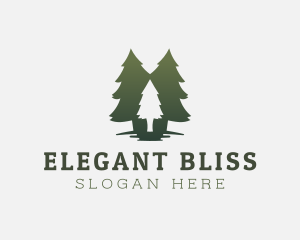 Forest - Green Tree Forest logo design