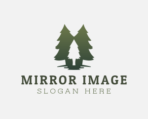 Reflection - Green Tree Forest logo design