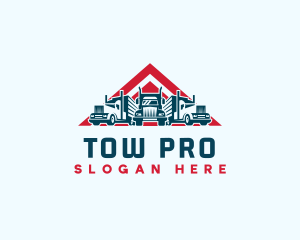 Tow - Truck Logistics Freight logo design