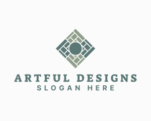 Interior Design Floor Tile logo design