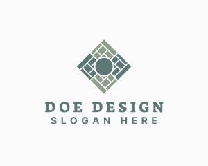 Interior Design Floor Tile logo design