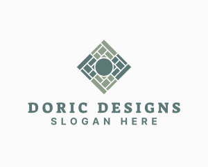 Interior Design Floor Tile logo design