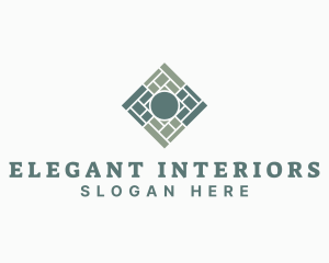 Interior Design Floor Tile logo design