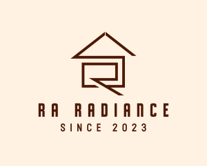 Letter R House Realty  logo design