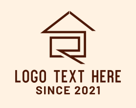 Joinery - Letter R House Realty logo design