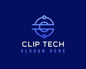 Modern Tech Letter C logo design