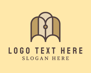 Notary - Notary Pen Book logo design