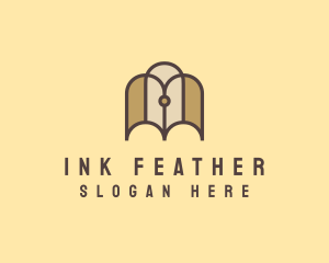 Notary Ink Pen Book logo design