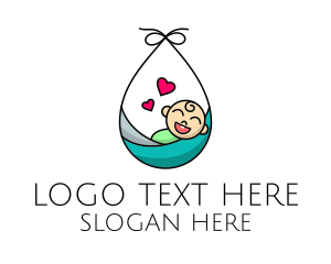 Baby - Pediatrician Baby Swaddle logo design