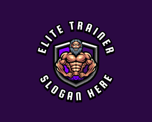 Muscle Man Trainer logo design