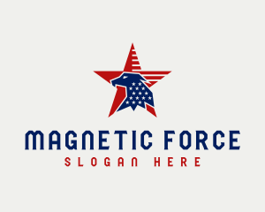 Patriotic Eagle Star logo design