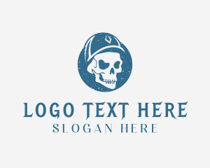 Mascot - Skull Cap Clothing logo design