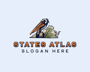 Virginia Pelican Bird Logo