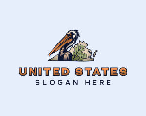 Virginia Pelican Bird logo design