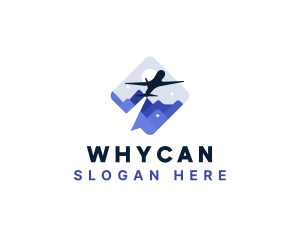 Airplane Vacation Tourism Getaway Logo