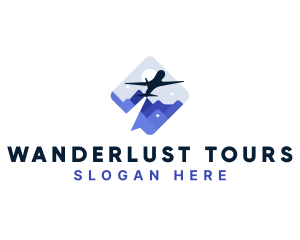 Airplane Vacation Tourism Getaway logo design