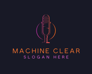 Microphone Podcast Audio Logo