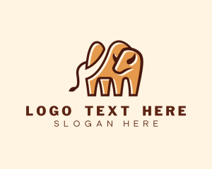 Meat Shop - Bison Mountain Path logo design