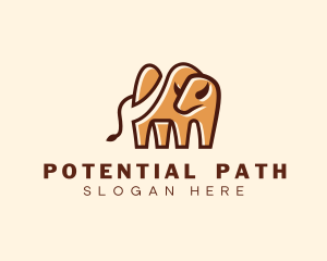 Bison Mountain Path logo design