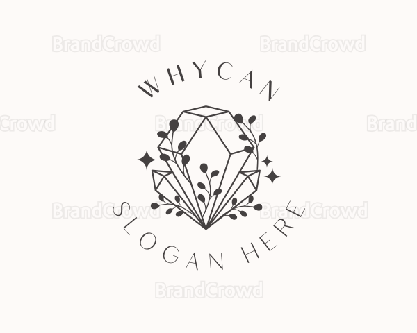 Whimsical Crystal Diamond Logo