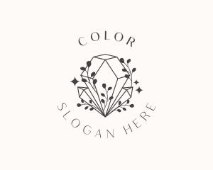 Whimsical Crystal Diamond Logo