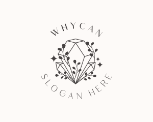 Whimsical Crystal Diamond Logo