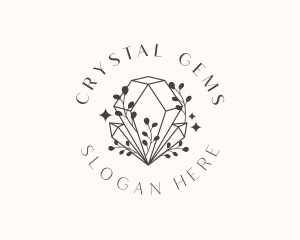 Whimsical Crystal Diamond logo design