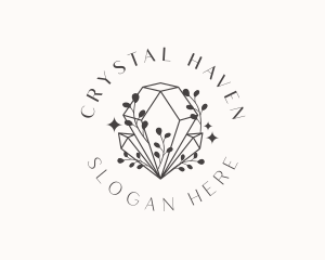 Whimsical Crystal Diamond logo design