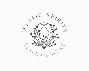 Whimsical Crystal Diamond logo design