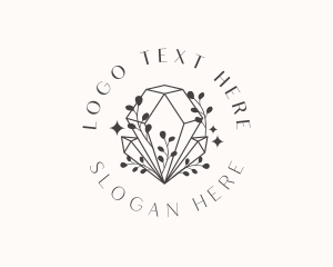 Whimsical Crystal Diamond Logo