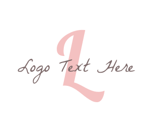 Feminine Luxury Letter  Logo