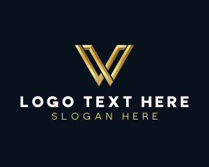 Luxury - Professional Business Letter V logo design