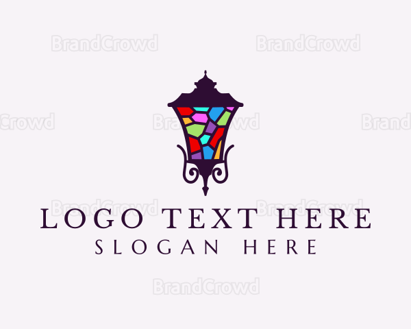 Stained Glass Lantern Logo
