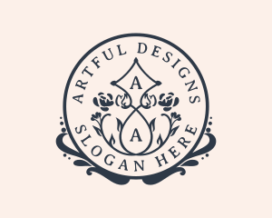 Elegant Floral Boutique logo design